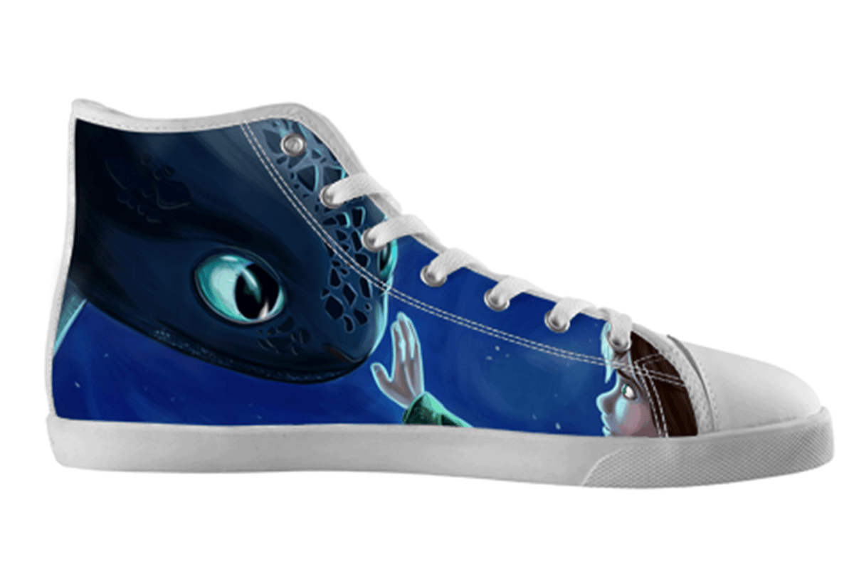 How to train your dragon shoes, Toothless, outlet Fury high top, sneakers. Men's, women's, kid's shoes. Casual, unisex, looks like converse. Gift