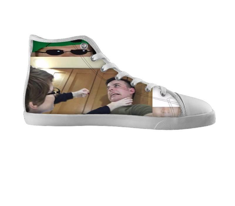 White custom shoes