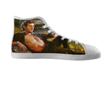 White custom shoes