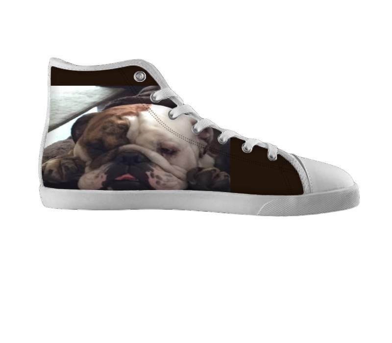 White custom shoes