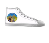 White custom shoes