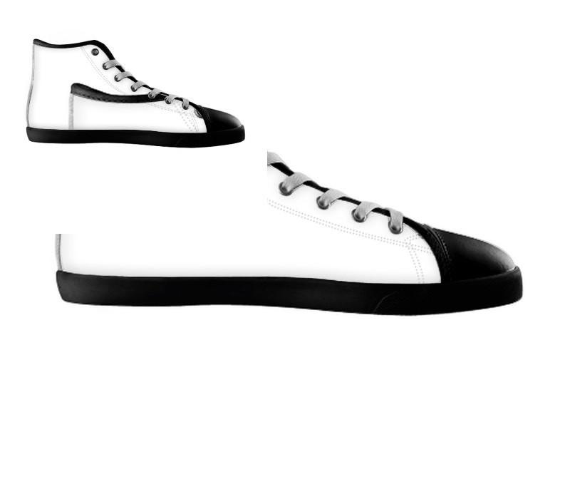 White custom shoes