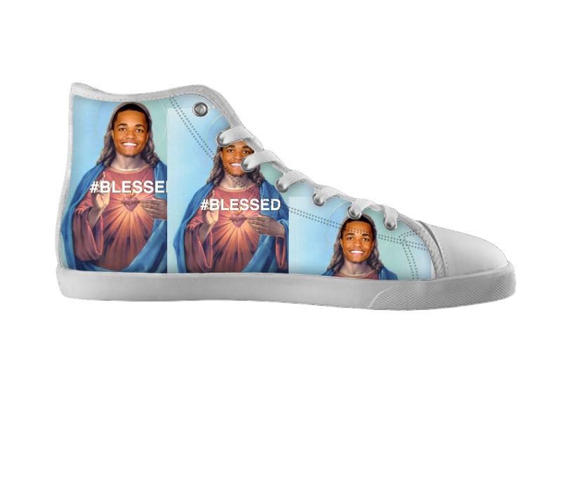White custom shoes