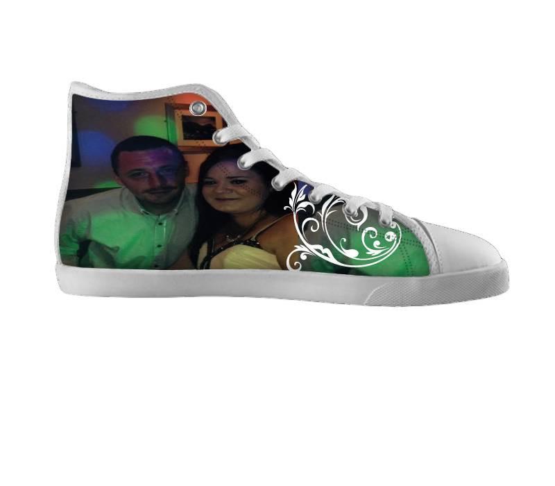 White custom shoes