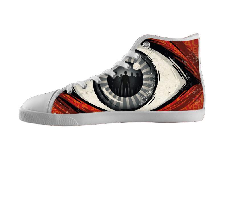 1984 Big Brother Is Watching Womens / 5 / White, Shoes - Nifty-Shoes, SpreadShoes
 - 1
