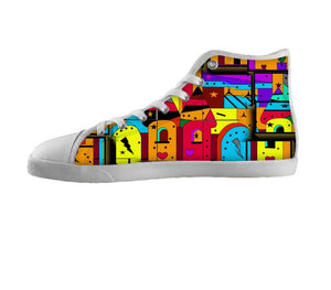 Popart Chaos City by Nico Bielow , Shoes - Unique, SpreadShoes
 - 1