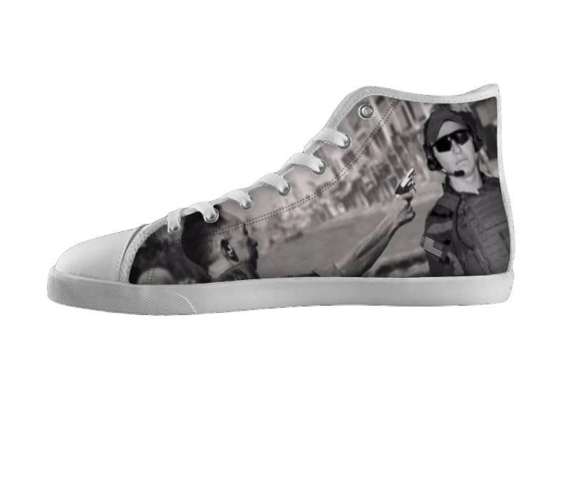 White custom shoes