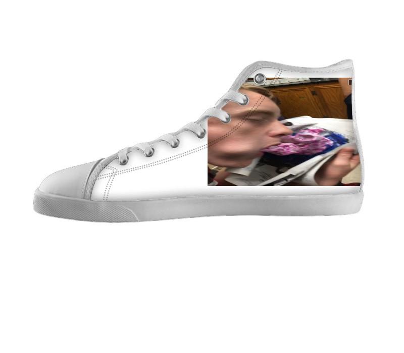 White custom shoes