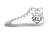 White custom shoes