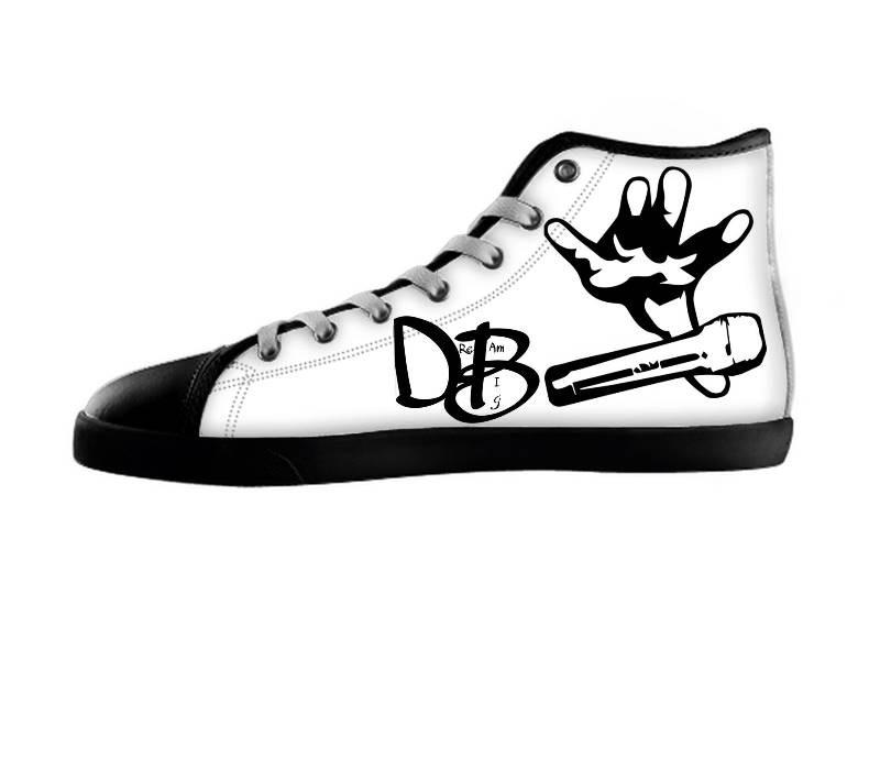 White custom shoes