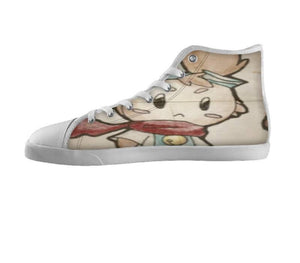 White custom shoes