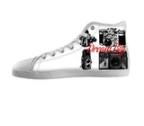 White custom shoes