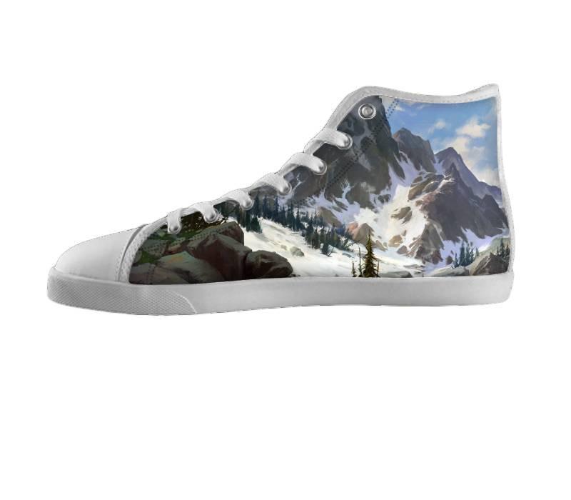 White custom shoes