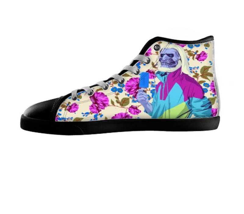 White custom shoes
