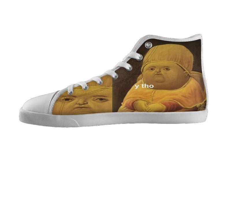 White custom shoes