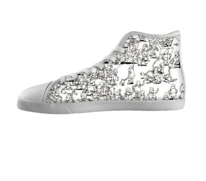 White custom shoes