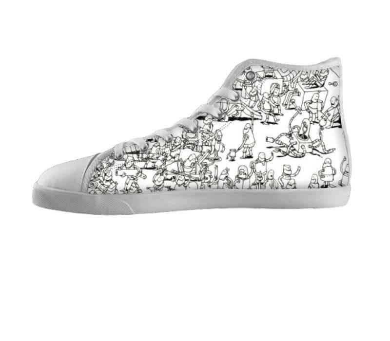 White custom shoes