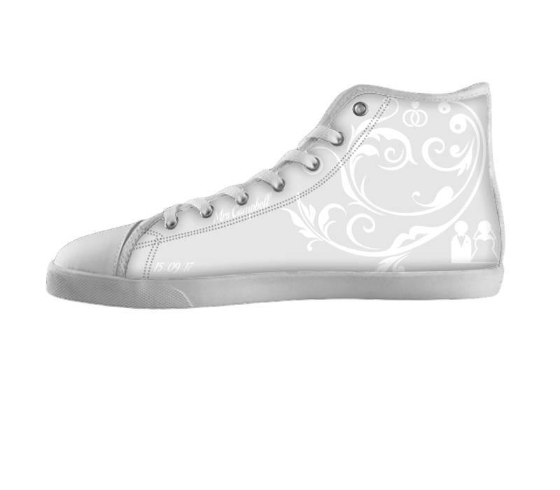 White custom shoes