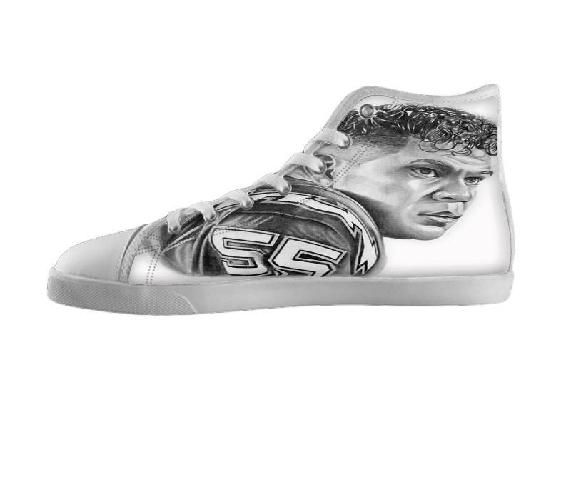 White custom shoes