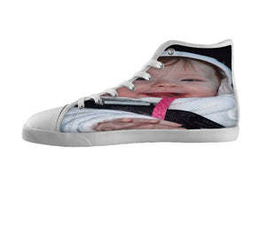 White custom shoes