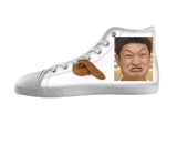 White custom shoes
