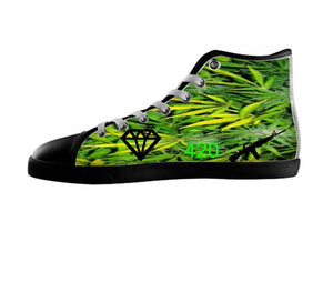 White custom shoes