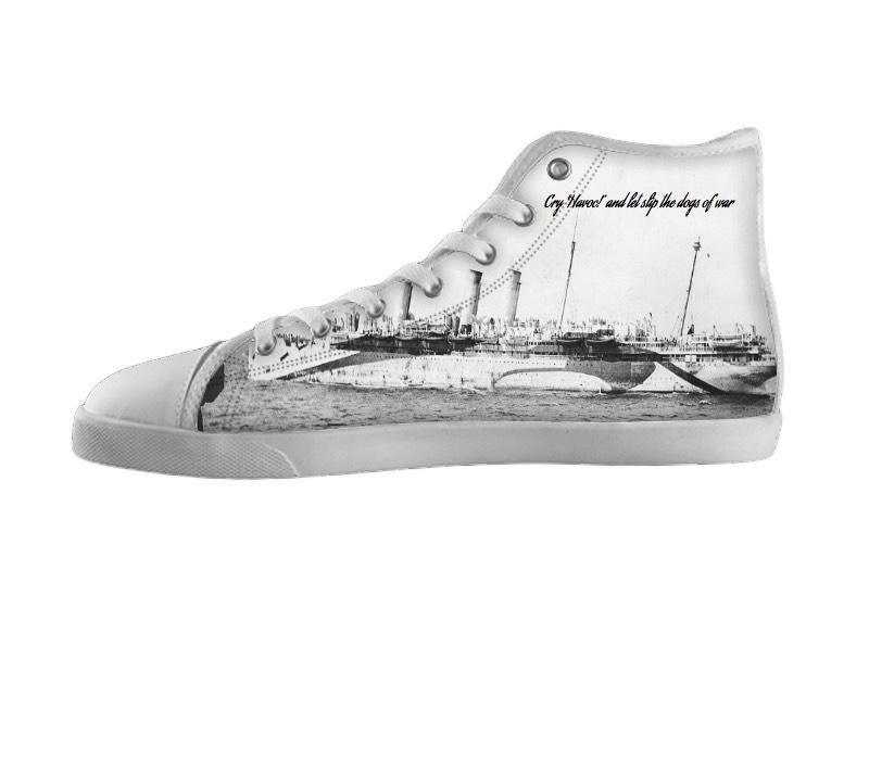 White custom shoes