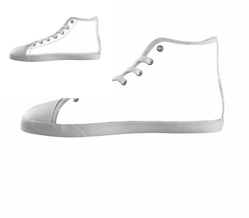White custom shoes