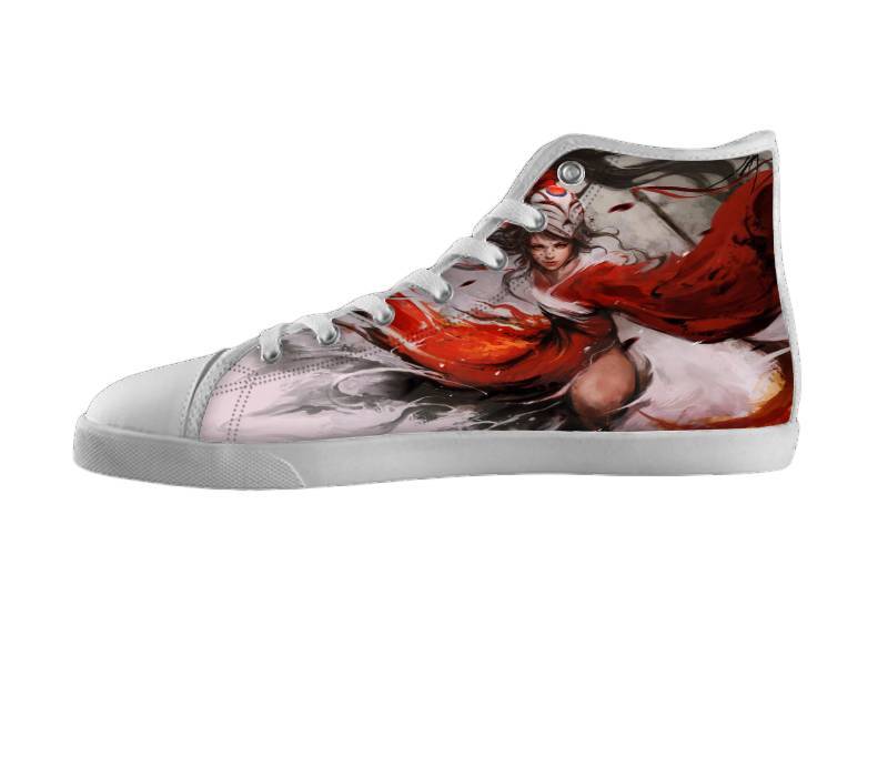 White custom shoes