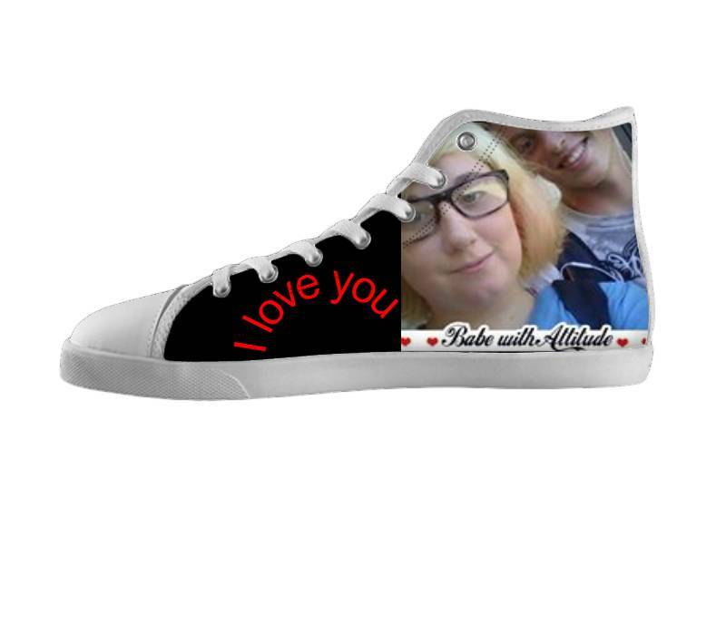 White custom shoes
