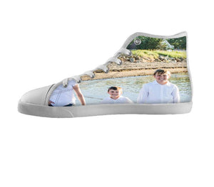 White custom shoes