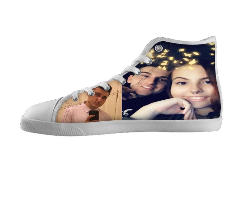 White custom shoes