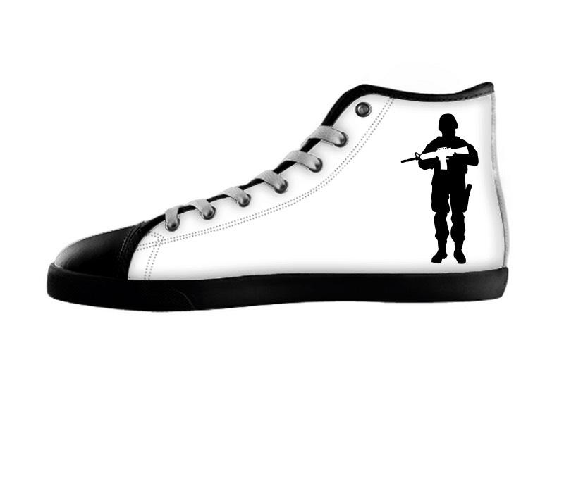 White custom shoes