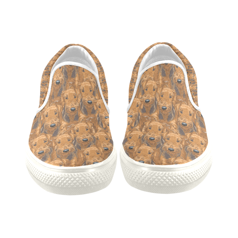 Airedale Terrier Slip On Shoes