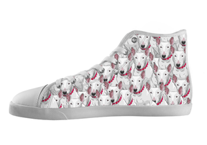 Bull Terrier Shoes Women's High Top / 5 / White, Shoes - spreadlife, SpreadShoes
 - 1