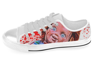 Murderous Chucky Low Top Shoes Women's / 7.5 / White, Low Top Shoes - SpreadShoes, SpreadShoes
 - 1