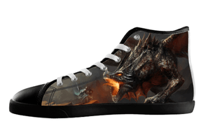 Fiery Dragon Shoes Women's / 5 / Black, Shoes - spreadlife, SpreadShoes
 - 1