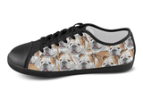 English Bulldog Shoes Women's Low Top / 5 / Black, Shoes - spreadlife, SpreadShoes
 - 4