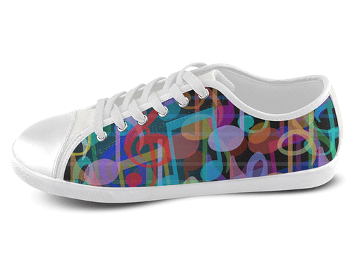 Face the Music Low Top Shoes Women's / 5 / White, Low Top Shoes - SpreadShoes, SpreadShoes
 - 1