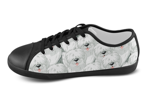 Old English Sheepdog Shoes Women's Low Top / 5 / Black, Shoes - spreadlife, SpreadShoes
 - 4