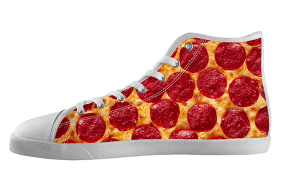 Pepperoni Pizza Shoes Women's / 5 / White, Shoes - spreadlife, SpreadShoes
 - 1