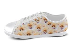 Pomeranian Shoes Women's Low Top / 5 / White, Shoes - spreadlife, SpreadShoes
 - 3