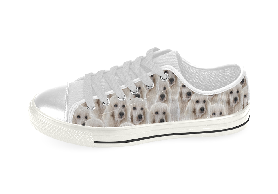 Poodle Shoes Women's Low Top / 6 / White, Shoes - spreadlife, SpreadShoes
 - 3