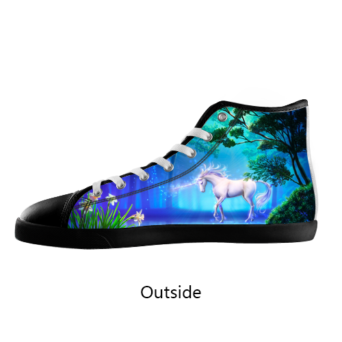 Unicorn High Top Shoes Women's / 5 / Black, Shoes - spreadlife, SpreadShoes
